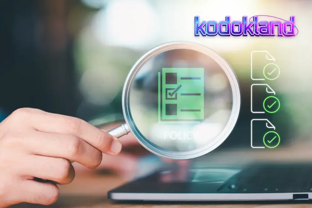 Ilustrasi konsep hukum dan regulasi dalam industri iGaming